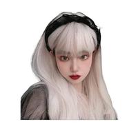 Parrucca Parrucca da donna con capelli ricci lunghi e carini con frangia, parrucca dorata, parrucca realistica naturale, parrucca sintetica Donne