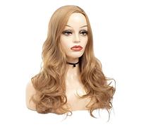 Parrucca Parrucca D'oro Per Le Donne, Ondulata Riccia A Volume Pieno, Piena Di Capelli Caldi, Parrucche Anime Per Feste In Costume Per Quotidiano Partito