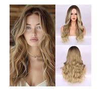 Parrucca, Parrucca in fibra chimica a onda grande con temperamento Ruili for capelli lunghi ricci da donna alla moda