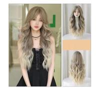 Parrucca Parrucca lunga bionda Ombre, parrucca riccia lunga ondulata, parrucca naturale for le donne, adatta for feste quotidiane e cosplay Parrucche
