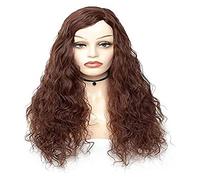Parrucca Parrucca Marrone Per Le Donne, Parrucca Sintetica Marrone Chiaro Riccio Rosso-marrone Chiaro, Parrucca Di Capelli Color Caramello Per Ragazze Da Indossare Ogni Giorno Parrucche da donna