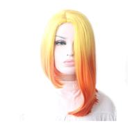 Parrucca parrucca sintetica diritti femmina ombre colorata