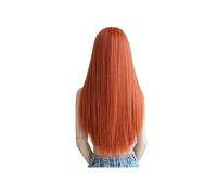 Parrucca Parrucca sintetica lunga e setosa da donna Parrucca sintetica resistente al calore con frangia Parrucca for capelli Parrucca for feste quotidiane Donne