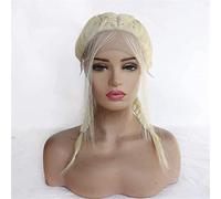 Parrucca Parrucca sostitutiva dei capelli, per donne bianche e nere, parrucche sintetiche intrecciate a scatola con i capelli del bambino, 2 parrucche a treccia intrecciate Parrucche da donna