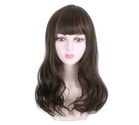 Parrucca Parrucche, capelli ricci lunghi ondulati da donna, parrucche artificiali naturali alla moda, parrucche europee e americane a testa intera Parrucche quotidiane(B)
