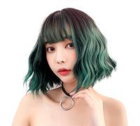 Parrucca Parrucche corte Bob Parrucca ondulata pastello, Parrucche lunghe fino alle spalle Parrucca cosplay sintetica ondulata riccia Parrucche da donna