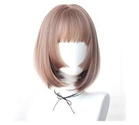 Parrucca Parrucche Corte E Dritte Con Frangetta, Da 13 Pollici for Cosplay Di Halloween for Feste Per Quotidiano Partito