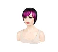 Parrucca Parrucche da donna Parrucche colorate for capelli corti e lisci Parrucche naturali Parrucca sintetica Parrucche taglio pixie Parrucca for feste quotidiane Donne