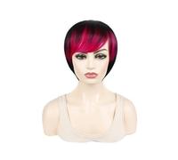 Parrucca Parrucche da donna Parrucche colorate for capelli corti e lisci Parrucche naturali Parrucche sintetiche Parrucche tagliate a pixie Parrucche da festa for uomo Donne (Color : Onecolor C)