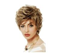 Parrucca Parrucche da donna Parrucche ondulate corte e ricci alla moda Parrucche classiche morbide e comode con taglio a pixie Donne