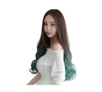 Parrucca Parrucche da donna Parrucche ondulate lunghe Parte centrale Parrucca riccia sintetica dall'aspetto naturale Parrucche da festa for uomo Donne