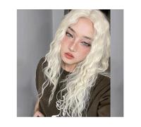 Parrucca Parrucche da donna Parrucche ondulate profonde dorate Parrucche corte ricce ondulate Parrucche sintetiche for parrucche da ragazza Donne