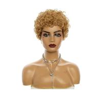 Parrucca Parrucche for capelli corti ricci for donne Parrucche ricci Parrucche for sintesi ricci africani Parrucche Cosplay Donne (Color : B)