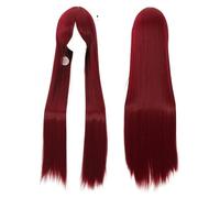 Parrucca Parrucche for capelli Volume d'aria Ad alta temperatura Morbida seta Capelli sfusi Lunghi diritti serici Parrucca sintetica for capelli a onda grande Parrucche for feste for uomo Donne (Colo