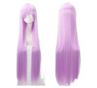 Parrucca Parrucche for capelli Volume d'aria Ad alta temperatura Morbida seta Capelli sfusi Lunghi diritti serici Parrucca sintetica for capelli a onda grande Parrucche for feste for uomo Donne (Colo