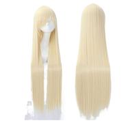 Parrucca Parrucche for capelli Volume d'aria Ad alta temperatura Morbida seta Capelli sfusi Lunghi diritti serici Parrucca sintetica for capelli a onda grande Parrucche for feste for uomo Donne (Colo