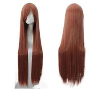 Parrucca Parrucche for capelli Volume d'aria Ad alta temperatura Morbida seta Capelli sfusi Lunghi diritti serici Parrucca sintetica for capelli a onda grande Parrucche for feste for uomo Donne (Colo