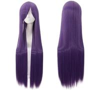 Parrucca Parrucche for capelli Volume d'aria Capelli sfusi morbidi di seta ad alta temperatura Parrucca sintetica for capelli ondulata lunga e dritta come la seta, Parrucca 3.2FT Donne (Color : 14)