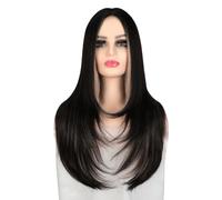 Parrucca Parrucche, parrucche a testa intera, capelli lunghi lisci da donna, parrucche a testa intera simulate, parrucche sintetiche alla moda Parrucche quotidiane