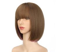 Parrucca Parrucche Parrucche for capelli corti da donna Parrucche pendenti for le orecchie Capelli simulati Parrucche soffici naturali a testa piena Parrucche alla moda Parrucche quotidiane