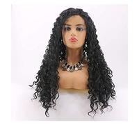 Parrucca Parrucche Sintetiche Ricci Per Parrucca Lunga Da Donna ， Parrucca Sintetica Per Capelli Ad Onda Profonda Per L'uso Quotidiano Delle Feste Parrucche da donna