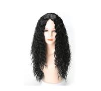 Parrucca Parrucche soffici naturali ondulate Parrucche nere da donna con capelli ricci lunghi da 28 pollici, for uso quotidiano nelle feste Parrucche da uomo for uomo Donne
