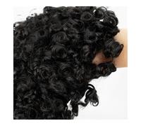 Parrucca, Parrucchino for uomo Sistemi di sostituzione dei capelli umani Curl Texture Uomo Parrucchino Iniezione Base pelle PU Parrucca da uomo Protesi for capelli,Capelli toupet(Jet Black)