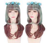 Parrucca per aumentare il volume dei capelli dopo la chemioterapia Cos parrucca Lolita parrucca universale capelli lunghi ricci lisci capelli corti multi colore: Pl-116