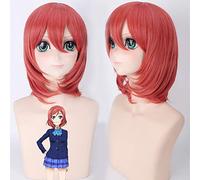 Parrucca per aumentare il volume dei capelli dopo la chemioterapia Cos parrucca Love Live! Nishikino Maki Anguria Red Face Anime parrucca 360