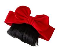 Parrucca per bambini, fasce elastiche morbide per bambina con fiocco, accessori per capelli per neonati per spettacoli di danze di trucco per feste di compleanno