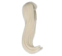 Parrucca per Bambola 1/3 BJD, Parrucca per Bambola Lunga e Dritta, Sostituzione dei Capelli Taglio Hime Morbido Spesso Alta Morbidezza da 8 a 9 Pollici (Biondo chiaro)