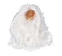 Parrucca per bambola con snodo sferico, morbida seta, capelli ricci lunghi, styling semplice, tocco confortevole per bambole BJD 1/6, aspetto naturale, colori vivaci (Luna Bianca)