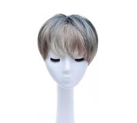 Parrucca Per Capelli Corti Da Uomo In Stile Coreano, Fascia Giornaliera Completa, Morbida Copertura Spezzata Per Capelli Corti Da Uomo