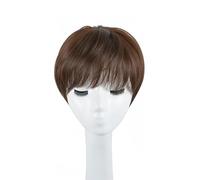 Parrucca Per Capelli Corti Da Uomo In Stile Coreano, Fascia Giornaliera Completa, Morbida Copertura Spezzata Per Capelli Corti Da Uomo