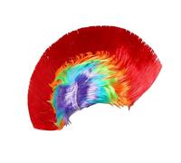 Parrucca per capelli Irokesen, mohawk, divertente e colorata, unisex, per feste in maschera e mohicani punk, per adulti, famiglie, amici, donne e uomini