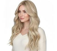 Parrucca per capelli ricci, 45,7 cm, con clip invisibili, resistente al calore, realistica, per donne, spose, lavoro, studenti, matrimoni, ufficio, occasioni di riunione