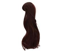 Parrucca per Capelli Ricci di Yctze con Scoppi Ordinati per 1/3 Bambole BJD - Forniture Taglio dei Capelli Fai -da te Circonferenza della Testa da 8-9 Pollici (Marrone scuro)