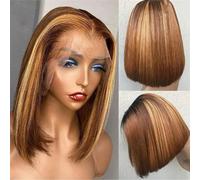 Parrucca Per Capelli Umani Parrucca Bob Corta Diritta 13X4 Parrucche Anteriori In Pizzo Per Capelli Umani Per Donna Parrucca Bob In Pizzo F Biondo Miele