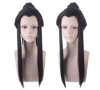 Parrucca per Carnevale Vita Notturna CluI Partito Dress Up Parrucca Erha e il suo gatto bianco Shi Zun Chu Notte Ning Stile antico Bellezza Tip Style Cos Parrucca