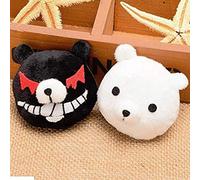 Parrucca per carnevale Vita notturna CluI Party Dress Up Parrucca Bianco e Nero Orso Bullets On Breaking Cosplay Enoshima Dunzi Cartone Animato Copricapo Hairpin Accessori per capelli Set di forcine