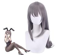 Parrucca per Carnevale Vita Notturna CluI Party Dress Up Parrucca Cosplay Rascal Boy Will Not Dream Of Bunny Girl Senpai Mai Sakurajima