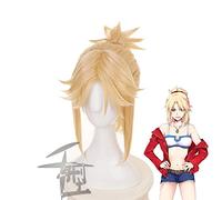 Parrucca per cosplay anime Fate Grand Order Mordred Coda di cavallo Cosplay Cosplay Fate/Apocrypha Parrucche sintetiche per capelli