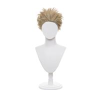 Parrucca per cosplay anime Hawks/Takami Keigo in oro profondo parrucca corta per feste di Halloween