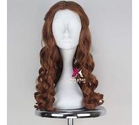 -Parrucca per Cosplay Anime Parrucca Cosplay per Adultalice Parrucca Film Alice nel Paese delle Meraviglie Ricci Lunghi Capelli sintetici Castani Castani