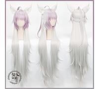 -Parrucca per Cosplay Apocrifi Grand'Ordine Parrucca Cosplay Atalanta Agrius Metamorfosi Colori misti Capelli sintetici lunghi lisci per adulti