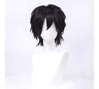 Parrucca per cosplay con anime Kagerou Project Kisaragi Shintaro, parrucca nera, con parrucca in omaggio, per Natale, Carnevale, Halloween, cosplay, OneSize AS Show