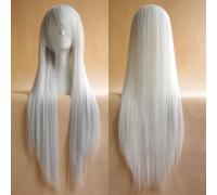 -Parrucca per Cosplay Umi Sonoda Ruka Jabami Yumeko 80 cm Nero Bianco Rosso Viola Rosa 19 colori Lisci Parrucca lunga Parrucca sintetica per capelli Cosplay + Cuffia per parrucca N. 2