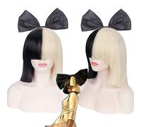 Parrucca per Halloween e feste di Natale, con scritta "Sia Star Singer This is action", colore nero, oro chiaro, colori misti, colore: Pl-712
