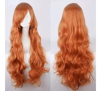 Parrucca per matrimoni, passerelle, passerelle, interviste, cosplay, parrucca lunga 80 cm, capelli ricci stile universale spesso arricciatura ad aria per il viso, colore: Jf80-19