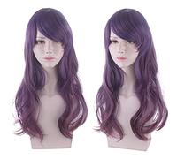 Parrucca per moda tendenza per uso quotidiano Anime Cosplay parrucca stile Harajuku Lolita viola sfumato capelli lunghi ricci parrucca Mori femminile